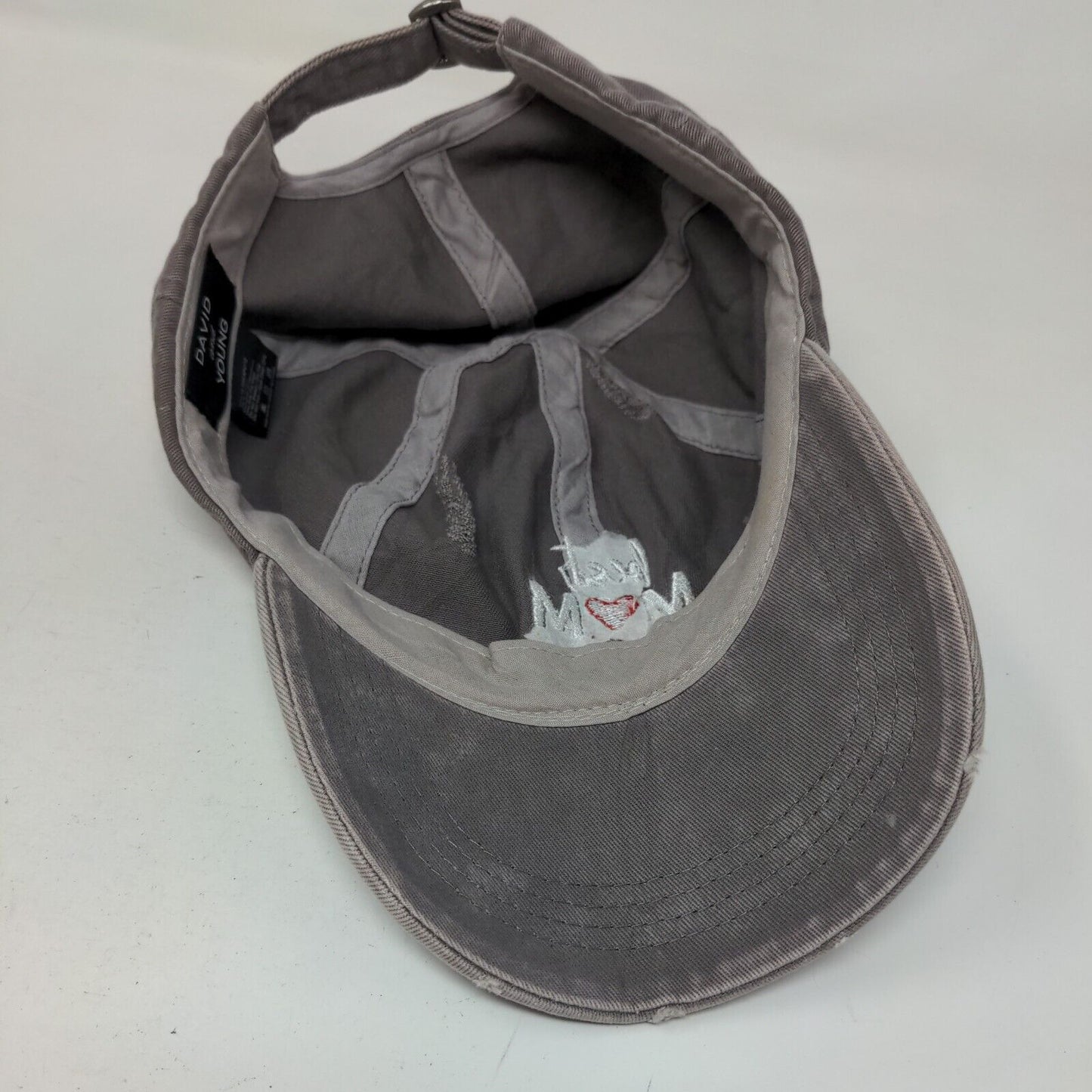 Best Mom Ever Slideback Hat Purpleish-Gray OSFM Embroidered 6 Panel