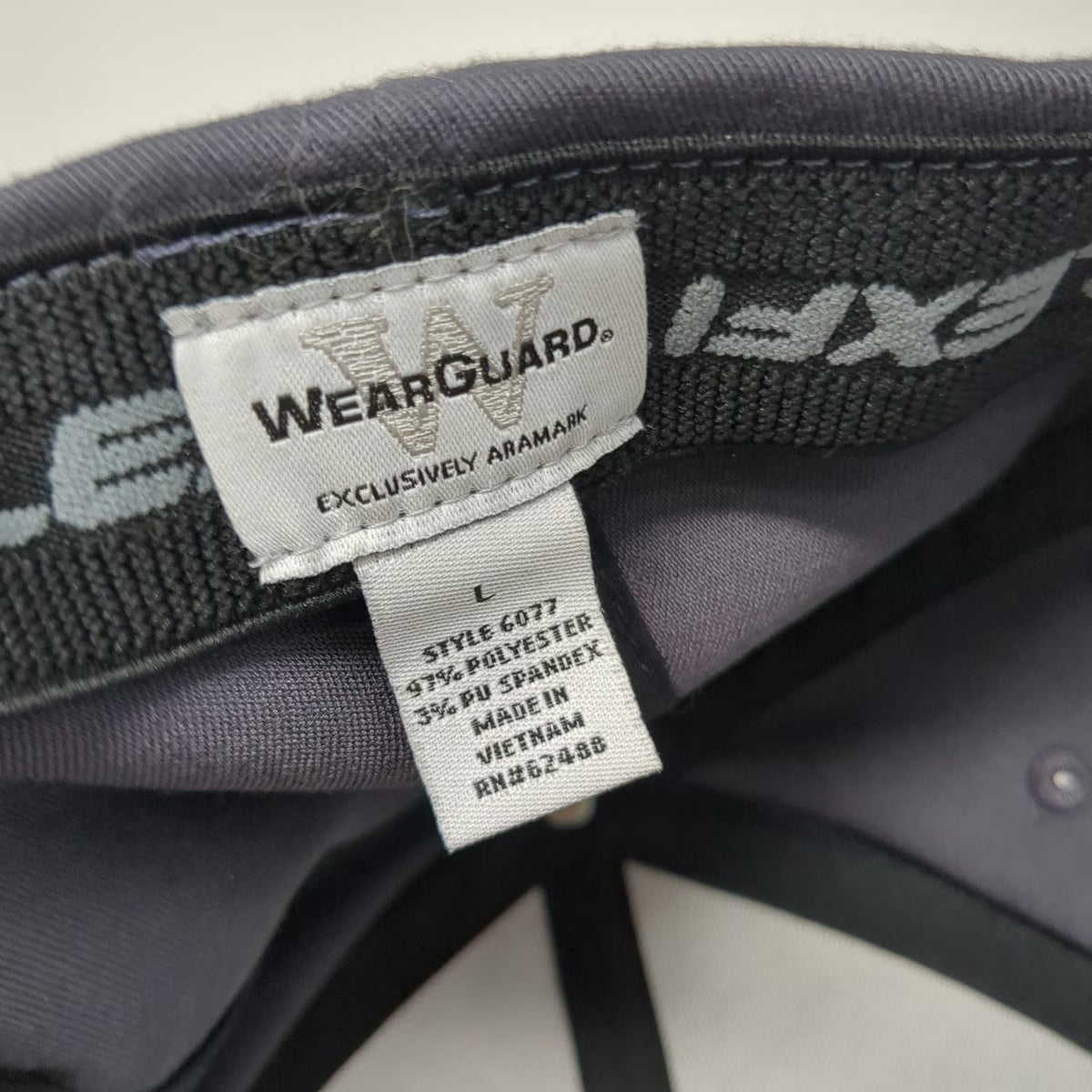 WearGuard Baseball Cap Gray L Flexfit Specialty Sales LLC Logo Curved Brim Hat
