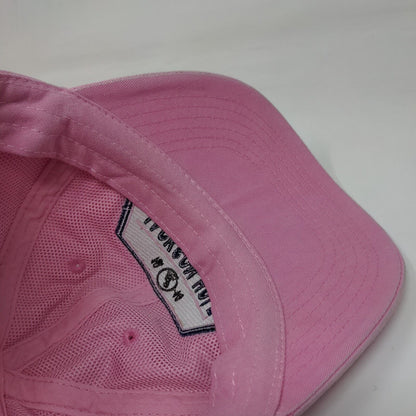 Jackson Hole Wyoming USA Strapback Hat Pink One Size Embroidered
