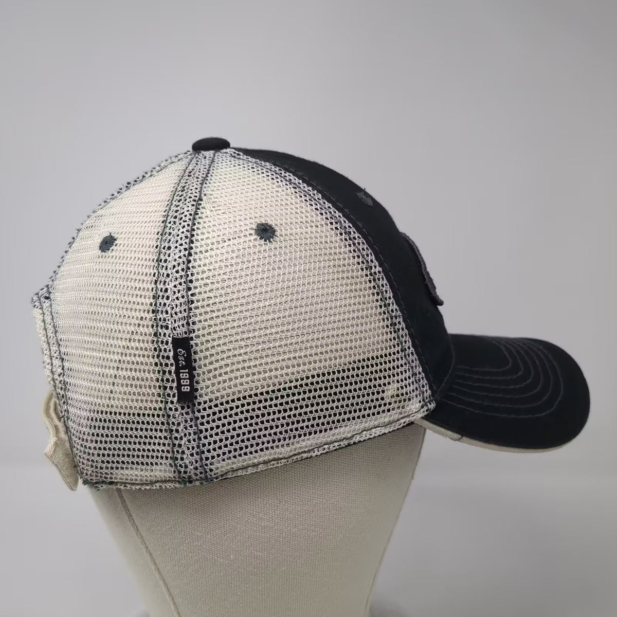 BowTech Baseball Cap Black One Size Mesh Trucker Hat Eugene OR Strapback
