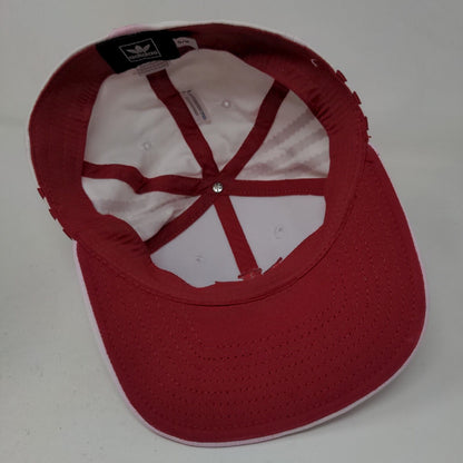 Adidas Men's Fitted Hat White Size S/M Embroidered IU Indiana Hoosiers Logo