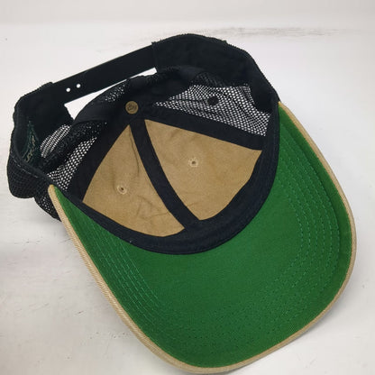 Legacy Trucker Hat Brown One Size Rhino Metals Patch Mesh Back Green Underbrim
