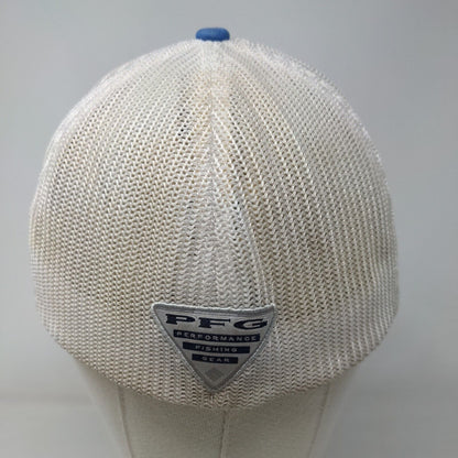 Columbia PFG Fitted Mesh Back Trucker Hat Blue Small/Medium Colorblock