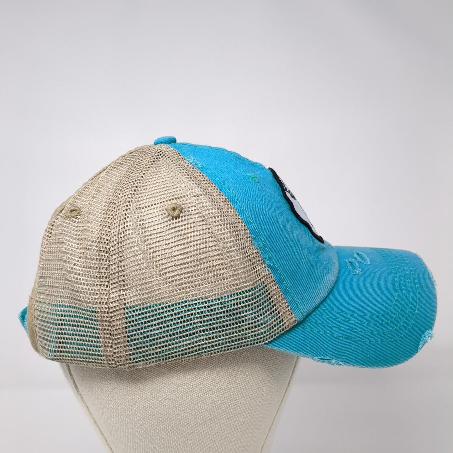 Not Today Heifer Ponyback Trucker Hat Multi OS Adjustable Distressed KB ETHOS