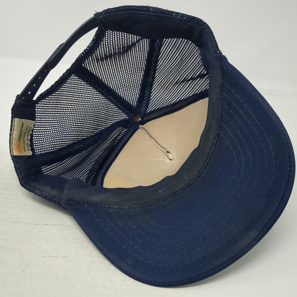 Cooper Industries Lumark Lighting Trucker Hat Blue One Size Snapback Mesh Foam