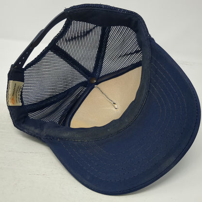 Cooper Industries Lumark Lighting Trucker Hat Blue One Size Snapback Mesh Foam