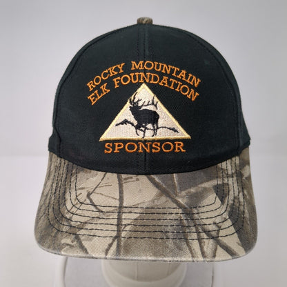 Rocky Mountain Elk Foundation Sponsor Slideback Hat Camouflage OS Adjustable