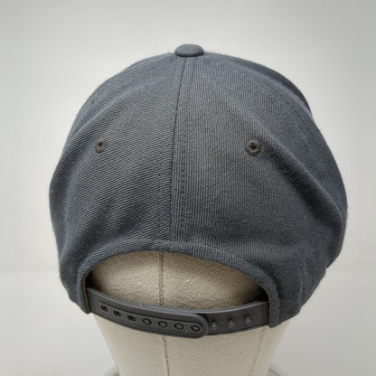 Idaho 21 Snapback Hat Gray One Size Adjustable Embroidered Yupoong