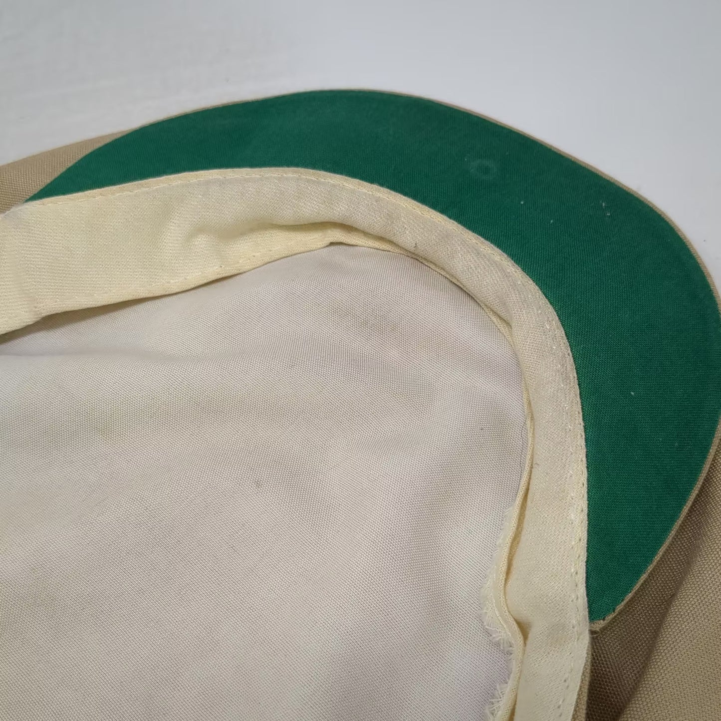 Landmark Sportswear Texace La Quinta Beige Newsboy Cap Hat Tree OSFM Vintage