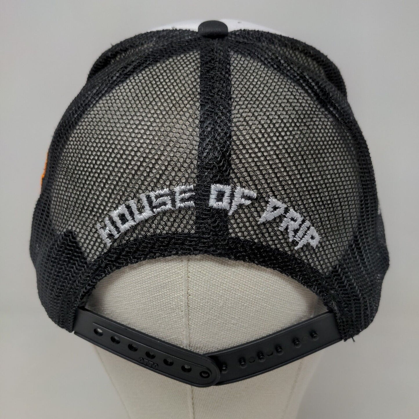 Otto Boy's Snapback Mesh Back Hat Black White Embroidered Carol City Drip