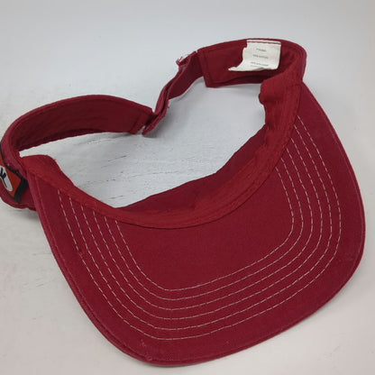 Adams Wendy's Dave Thomas Foundation Red Visor Hat One Size Cotton Strapback