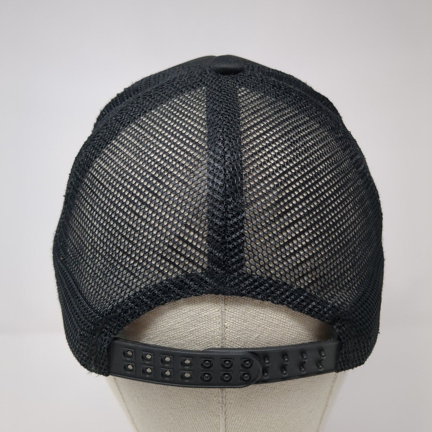 Unbranded Snapback Trucker Hat Black One Size Mesh Back Embroidered