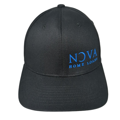 Nova Home Loans 16 Fitted Hat Black Medium Embroidered Flexfit Yupoong
