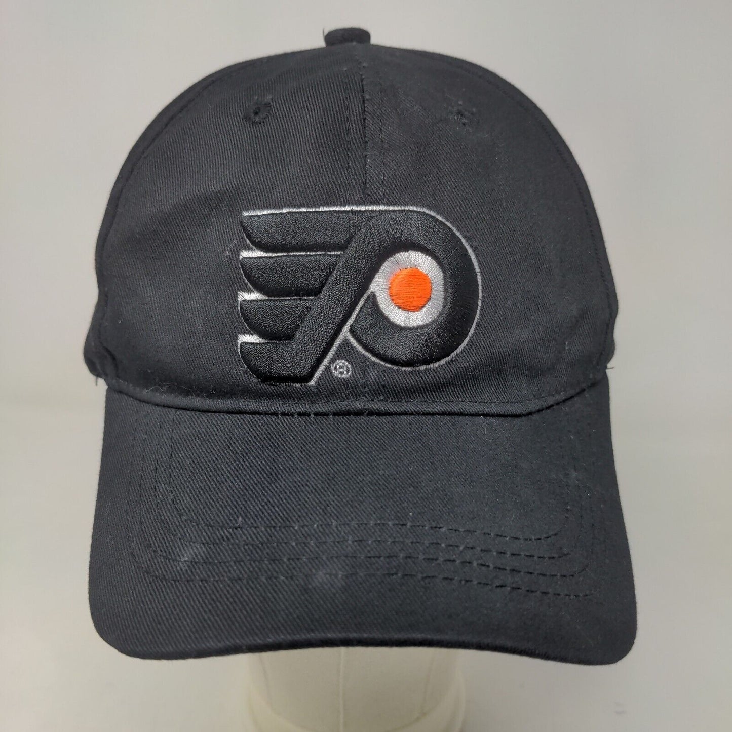 NHL Men's Slideback Hat Black Adjustable Embroidered Philadelphia Flyers Logo