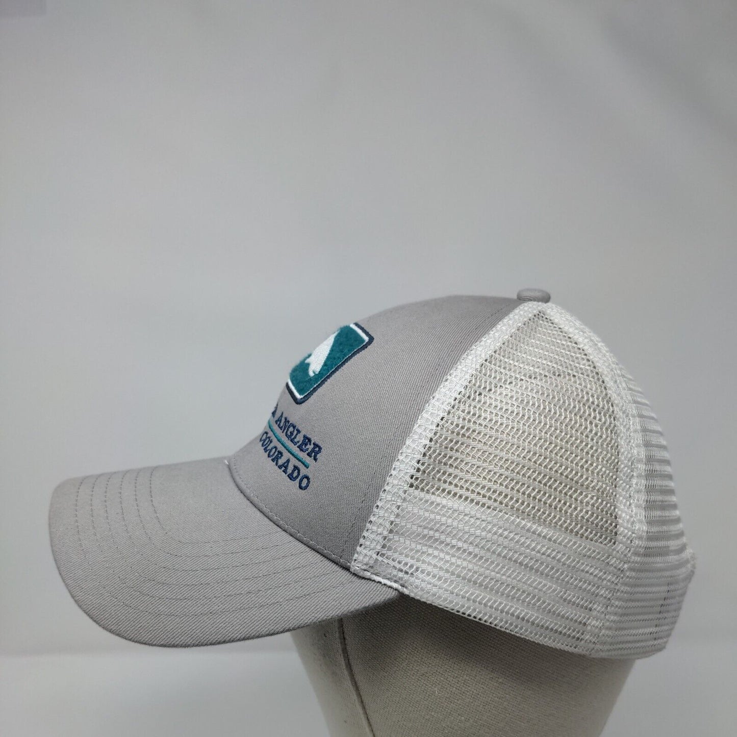 Telluride Angler Snapback Mesh Back Trucker Hat Gray OSFM Simms
