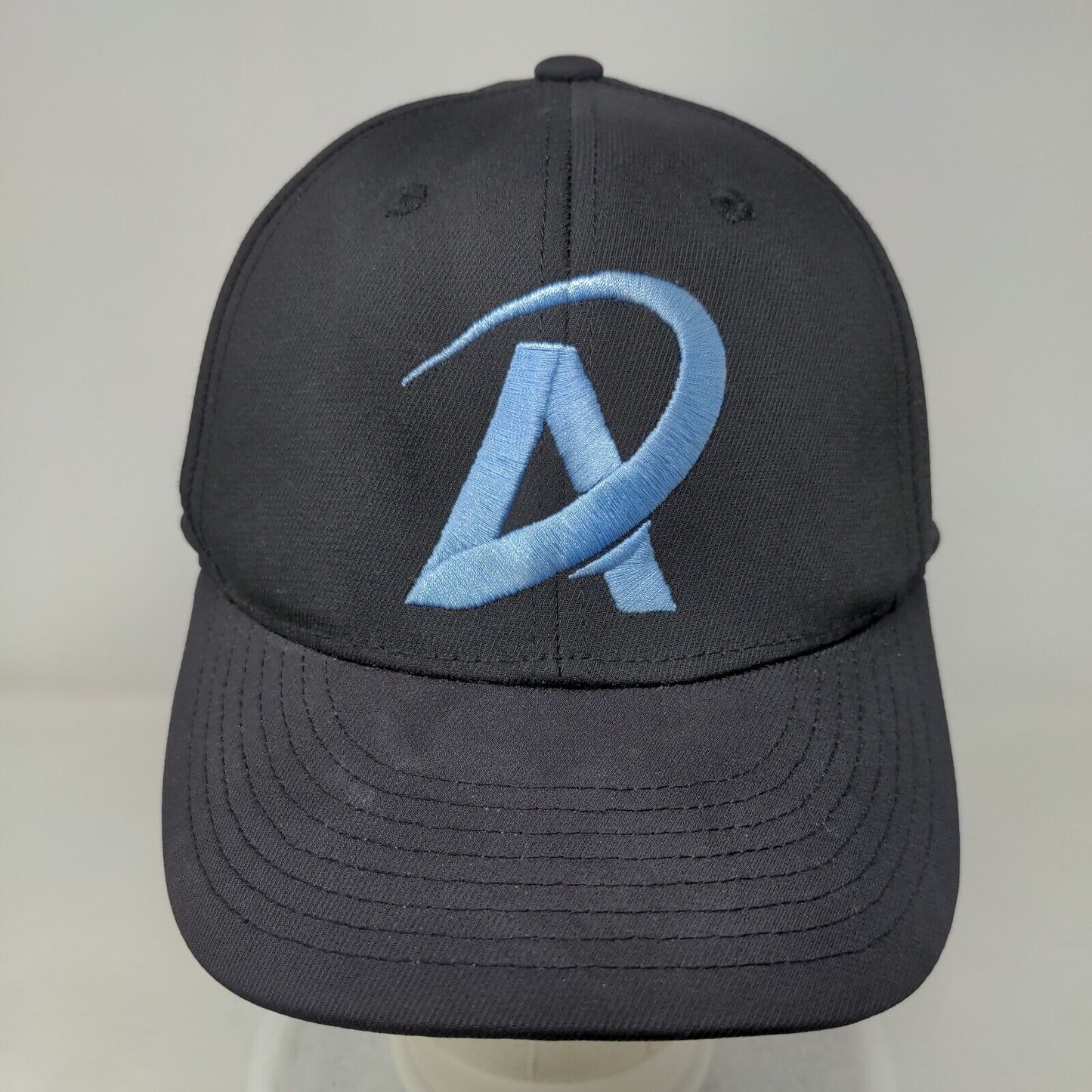 Champro Fitted Hat Black L/XL C Fit Lightweight Embroidered Vented Holes 6 Panel