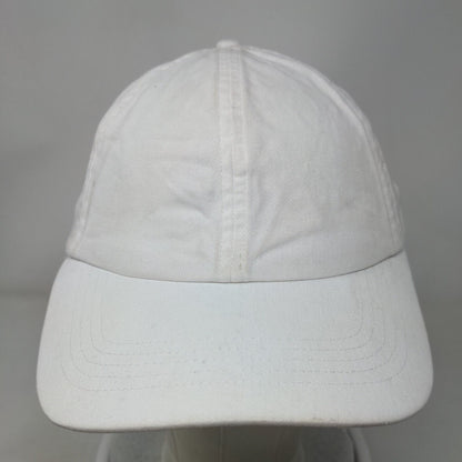 Gap Slideback Hat White One Size Adjustable Solid 6 Panel Blank