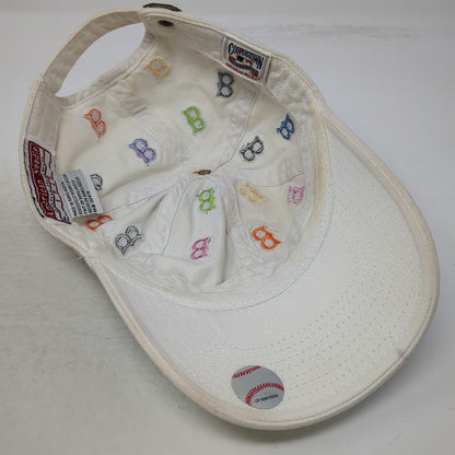 Boston Red Sox MLB American Needle White One Size Baseball Cap All Over Logo Hat