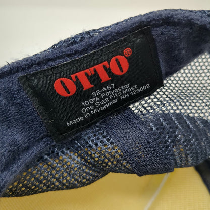 Otto Trucker Hat Blue One Size CASA Southwest Idaho Foam Mesh Back Snapback Rope