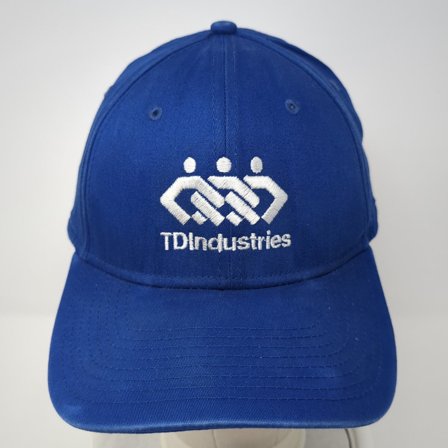 TDIndustries Logo Fitted Hat Blue XL Embroidered Mustache New Era