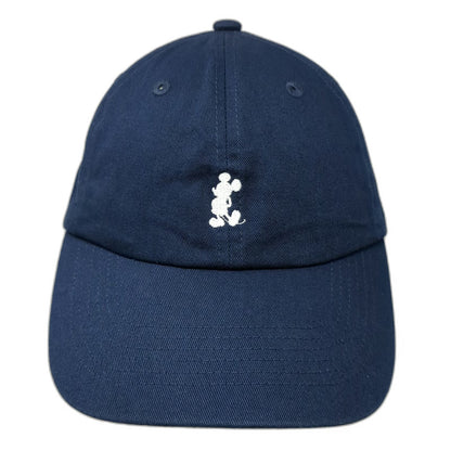 Mickey Mouse Silhouette Blue Baseball Cap One Size Slideback Adjustable Hat