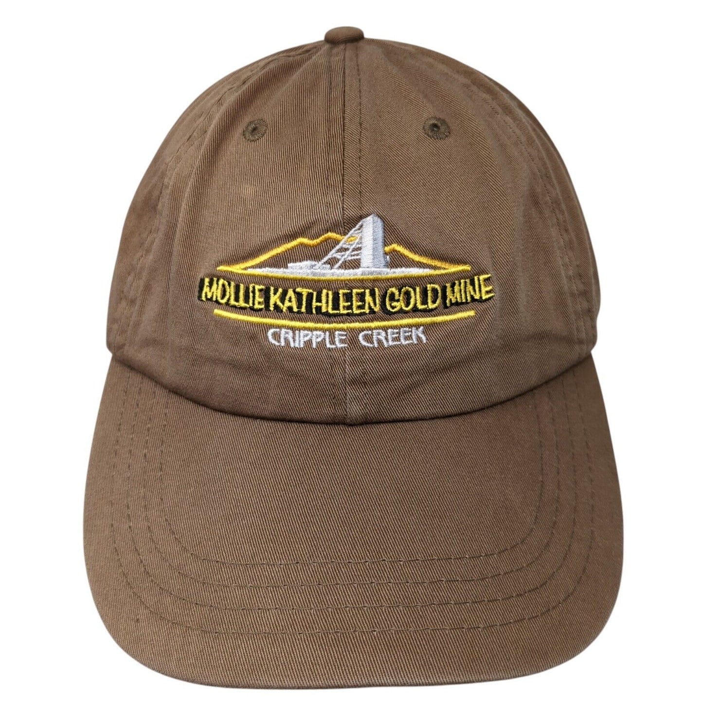 Mollie Kathleen Gold Mine Slideback Hat Brown One Size Cripple Creek