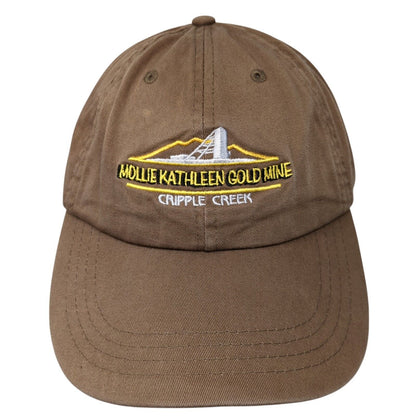 Mollie Kathleen Gold Mine Slideback Hat Brown One Size Cripple Creek