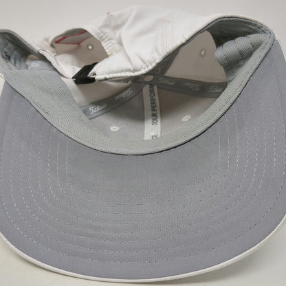 Titleist Baseball Cap White One Size Pro V1 FJ Performance Slideback Golf Hat