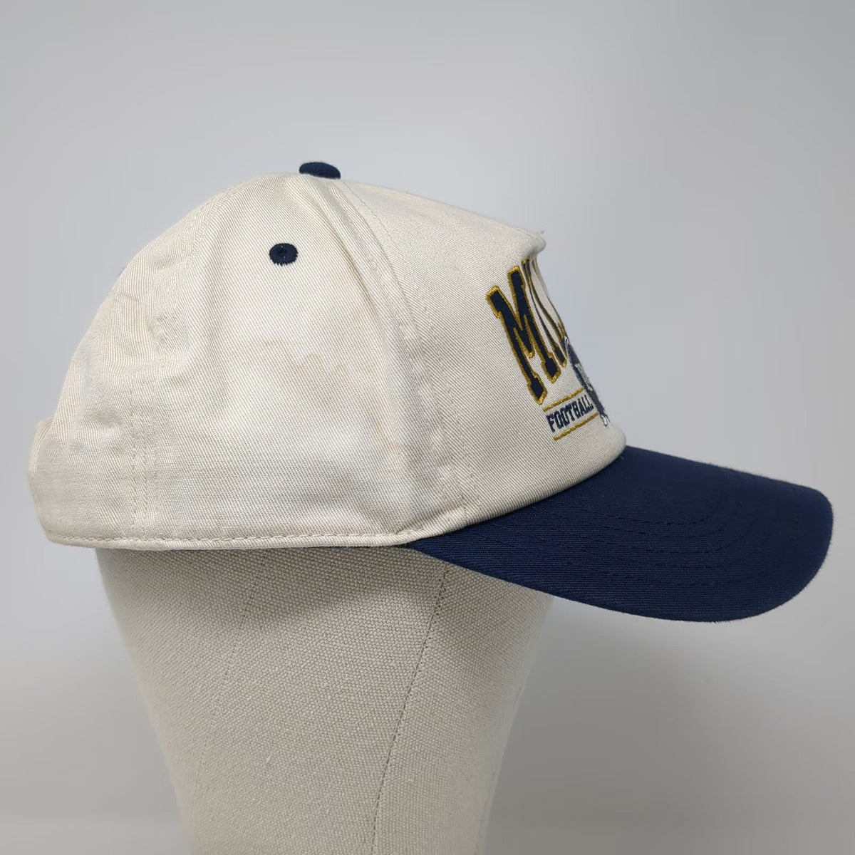 American Needle 5 Panel Miller Lite Football League Hat White One Size Blue