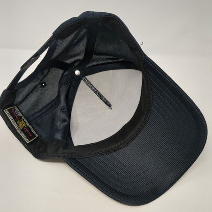 U.S Navy Veteran Snapback Hat Blue OS Adjustable Embroidered 6 Panel Eagle Crest