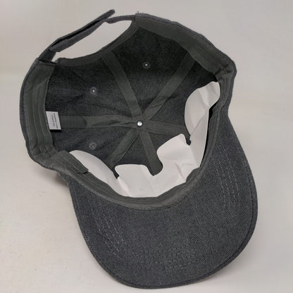 Lunazul Tequila Wolf Strapback Hat Gray One Size Embroidered Adjustable