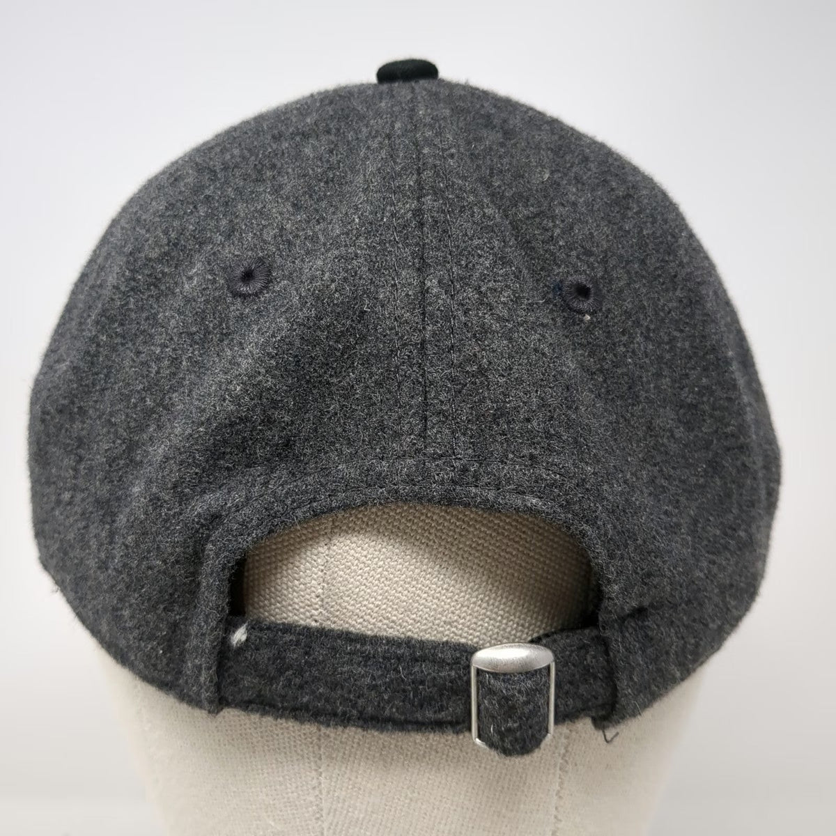 New Era Baseball Cap Gray Black One Size Intuit Wool Slideback Hat