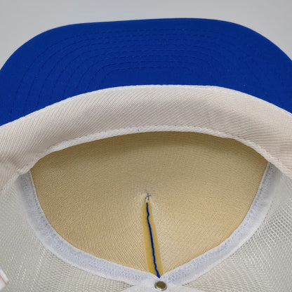 Nissin Trucker Hat Blue White One Size Master Meat Cutter Cleaver Snapback