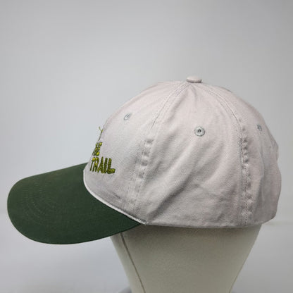 Baseball Cap Gray Green One Size Hit The Trail Hiking Boot Outdoor Nature Hat