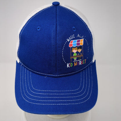 Magic Valley Kid Market Youth Snapback Trucker Hat Blue OS Mesh Port Authority