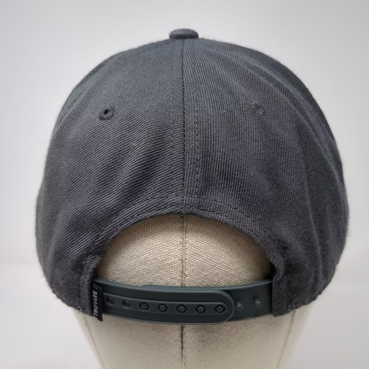 Troy Lee Designs Snapback Hat Gray One Size Embroidered Logo Flat Brim Wool Cap