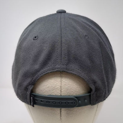 Troy Lee Designs Snapback Hat Gray One Size Embroidered Logo Flat Brim Wool Cap