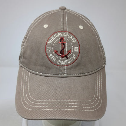 Prairie Mountain Baseball Cap Brown One Size Lake Winnipesaukee NH Hat Anchor