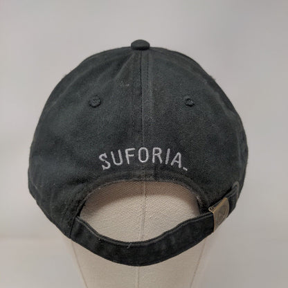 Suforia Slideback Hat Black OSFA Embroidered Logo Adjustable Newhattan