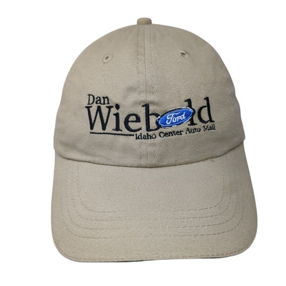 Dan Wiebold Ford Strapback Hat Tan OSFM Adjustable Embroidered Otto