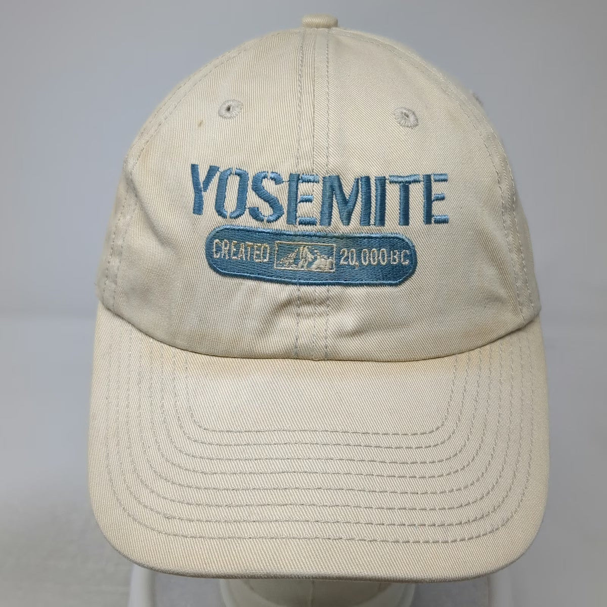Yosemite National Park Mountain Beige One Size Slideback Baseball Cap Hat