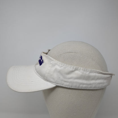 PHS Sun Visor Hat White One Size Adjustable Embroidered Lightweight Sportsman