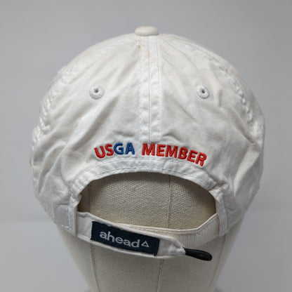 124th US Open Pinehurst Strapback Hat White One Size Classic Fit Ahead