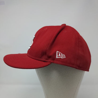 St Louis Cardinals Fitted Hat Red Size 7 3/4 New Era 59Fifty MLB Embroidered