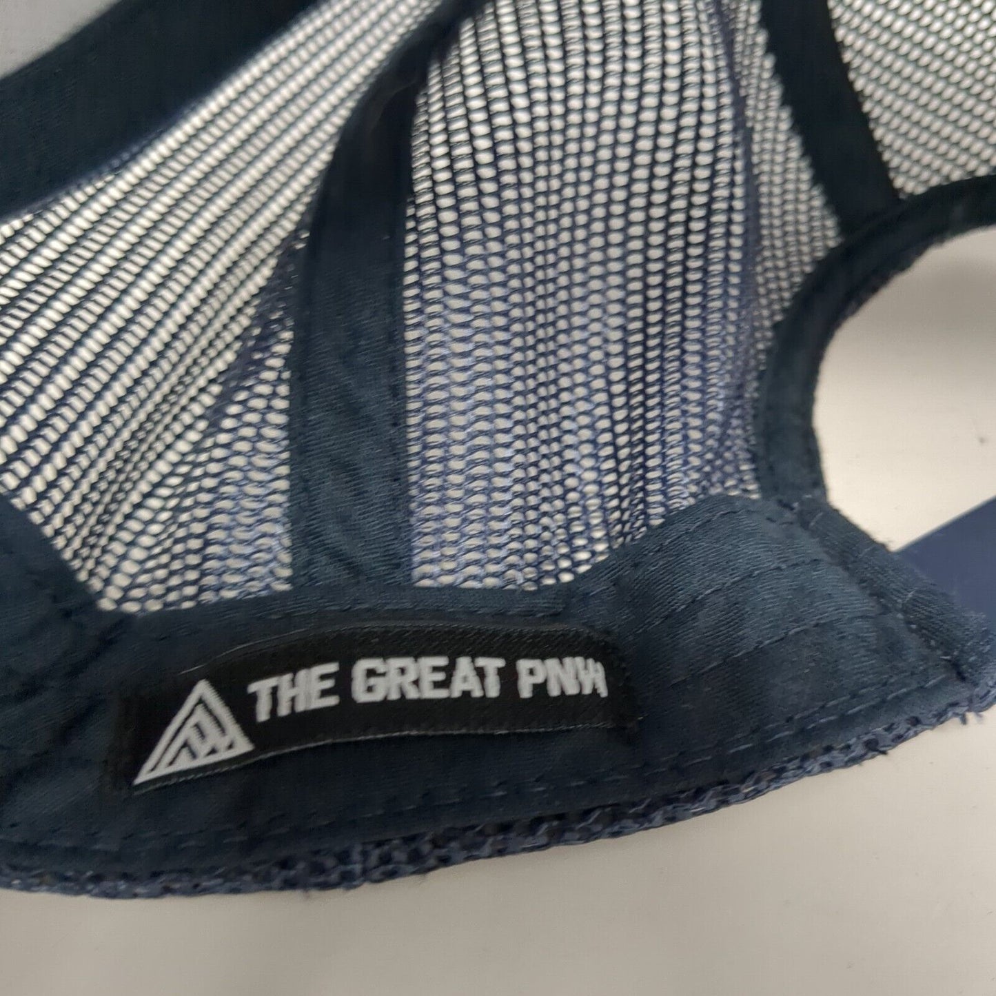 Northwest Snapback Trucker Hat Blue OS Adjustable Mesh Back Classics Yupoong