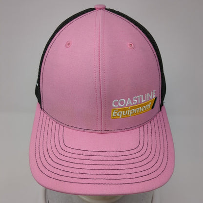 Coastline Equipment Snapback Trucker Hat Pink OS Adjustable Mesh Back Richardson