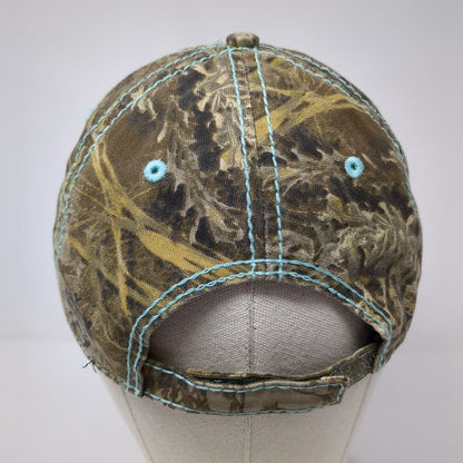 Realtree Strapback Hat Camo One Size Vent Holes Hunting Outdoor Cap