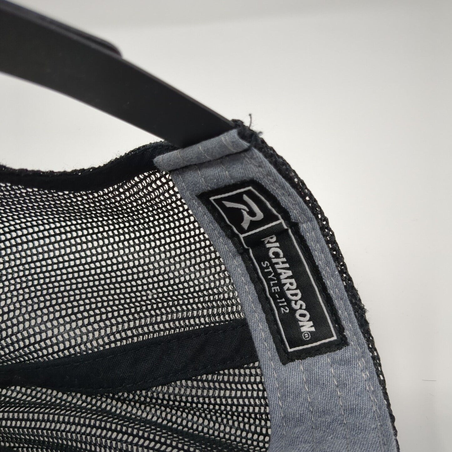 LMK Snapback Trucker Hat Gray OS Adjustable Embroidered Mesh Back Richardson