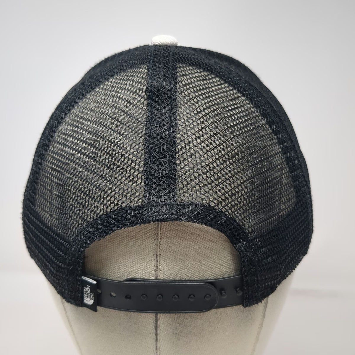 The North Face Trucker Hat White Black One Size Mesh Back Snapback Adjustable