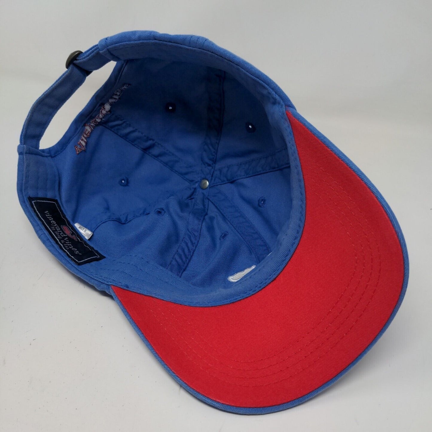 Vineyard Vines Shep & Ian Men's Slideback Hat Blue Adjustable Embroidered Logo